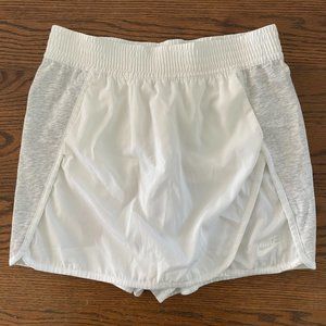 Nike White and Heathered Grey Skort